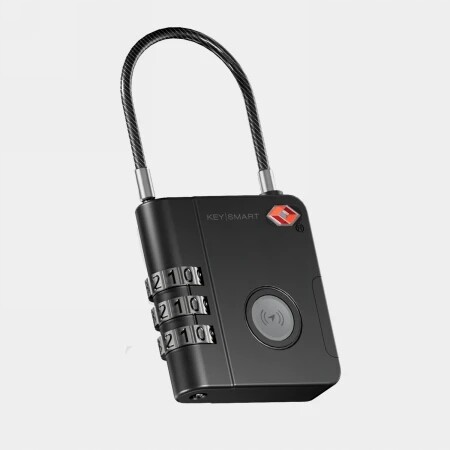 KeySmart cestovní zámek na kufr s lokalizátorem Apple Find My černý