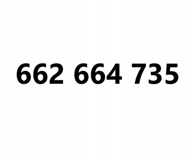 Zlaté číslo 662 664 735