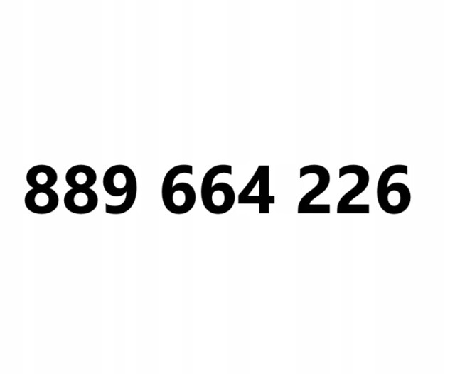 Zlaté číslo 889 664 226