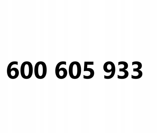 Zlaté číslo 600 605 933