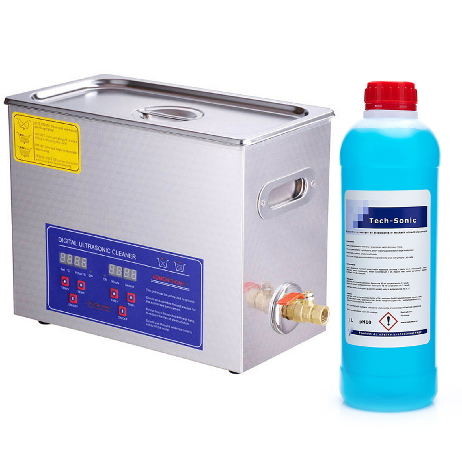 Ultrazvuková Myčka PS-30A Pro Servis 580W 6L Koncentrát 1L Velká