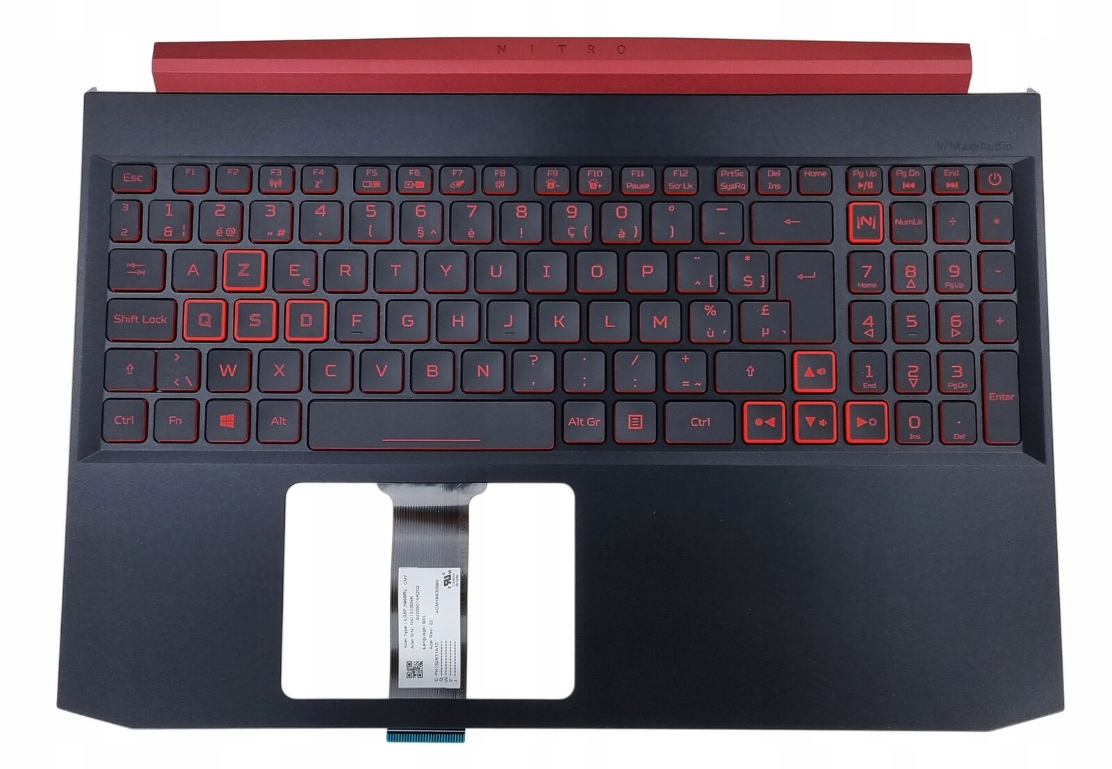 Nové Pouzdro Klávesnice Acer Nitro 5 AN515-54 GTX1660 Ti Belgická