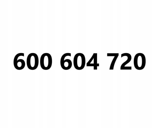 Zlaté číslo 600 604 720