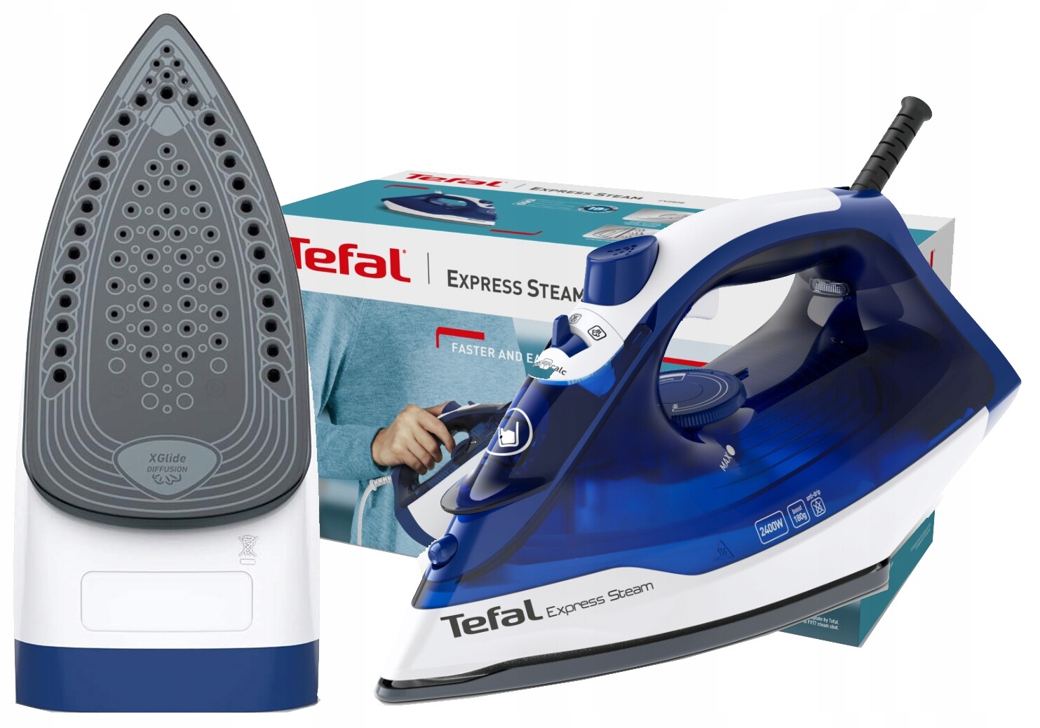 Žehlička Tefal Express Steam FV2838 2400 W S Dávkovačem Páry 270 ML
