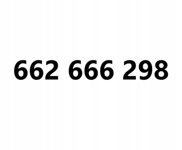 Zlaté číslo 662 666 298