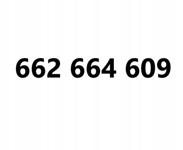Zlaté číslo 662 664 609