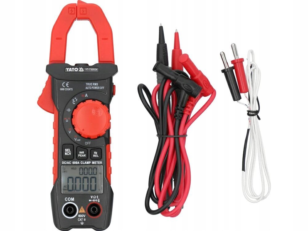 Yato Klešťový Měřič True Rms Ac/dc 10mA-600A