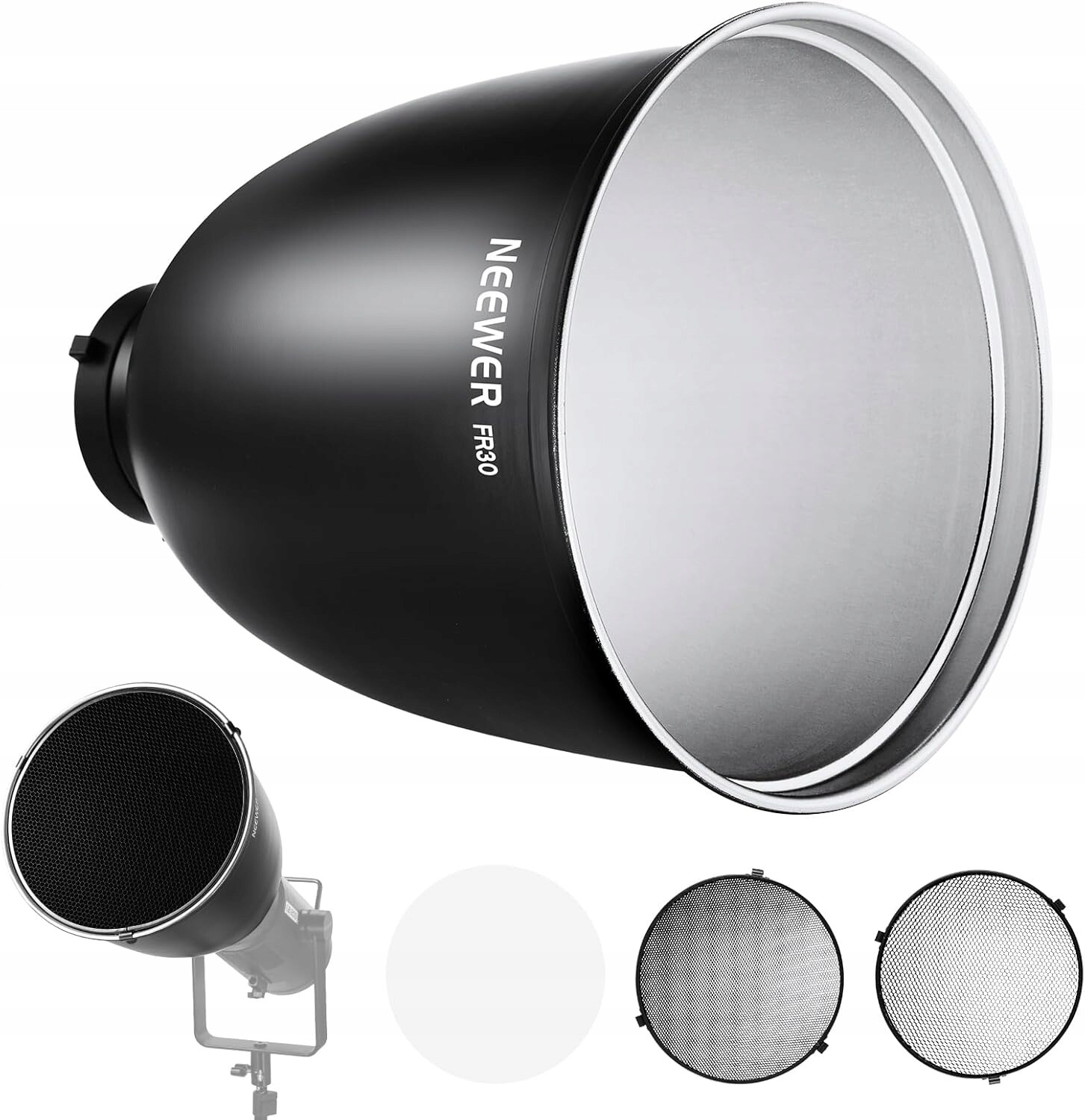 Stínidlo pro studiové lampy Neewer FR30 2 mřížky