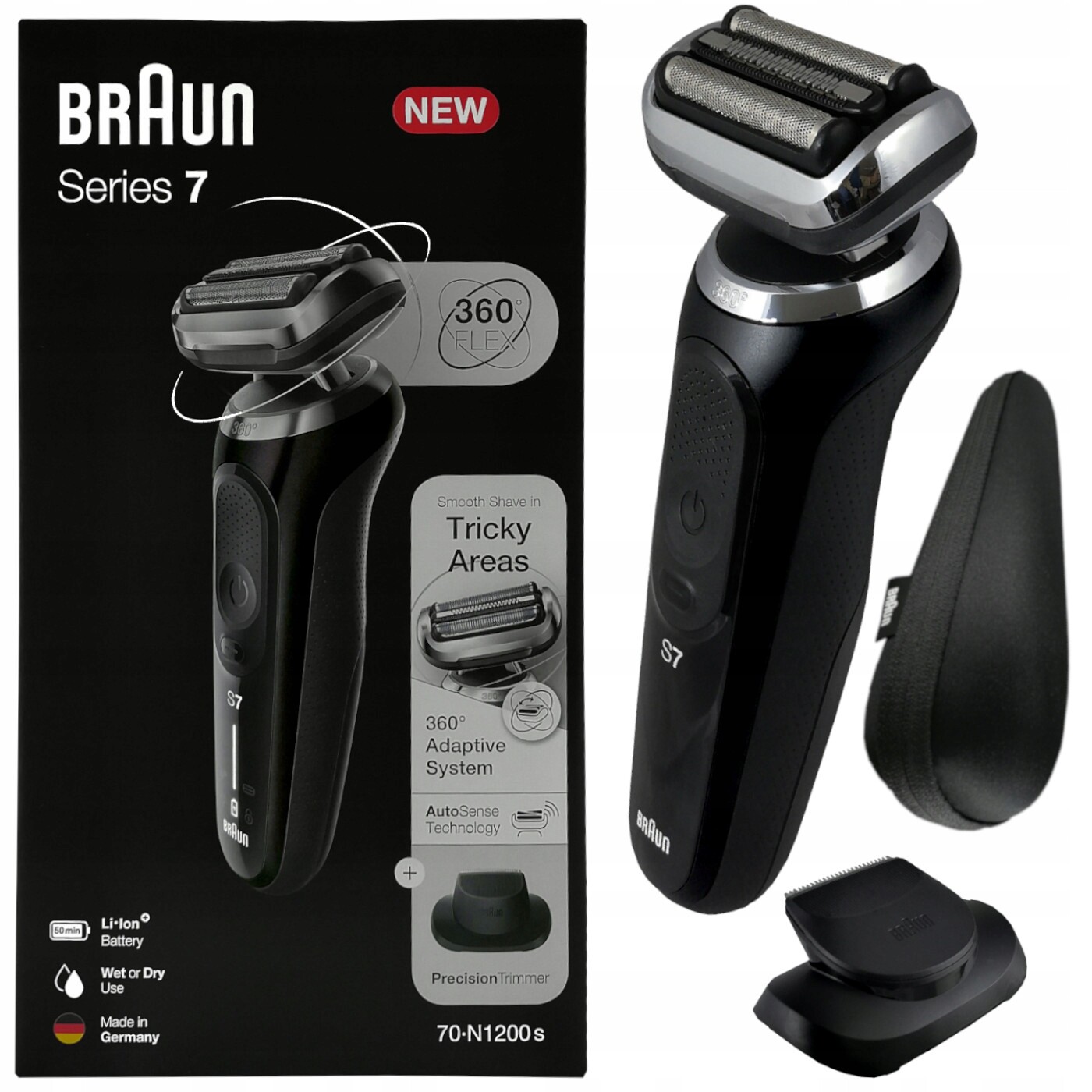 Holicí Strojek pro muže Braun 71-N1200s s Pouzdro