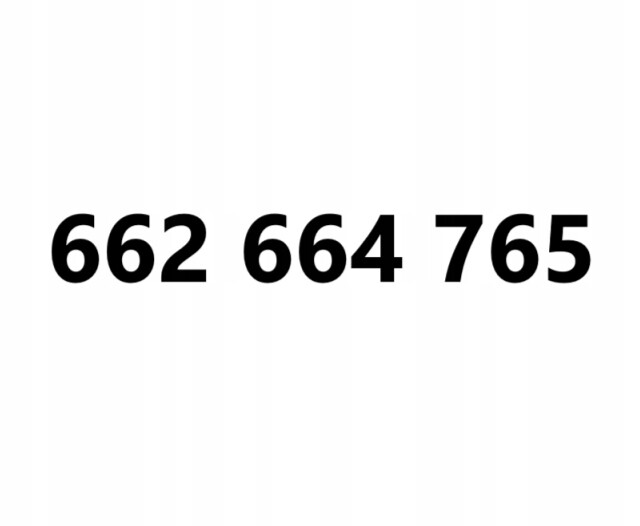 Zlaté číslo 662 664 765