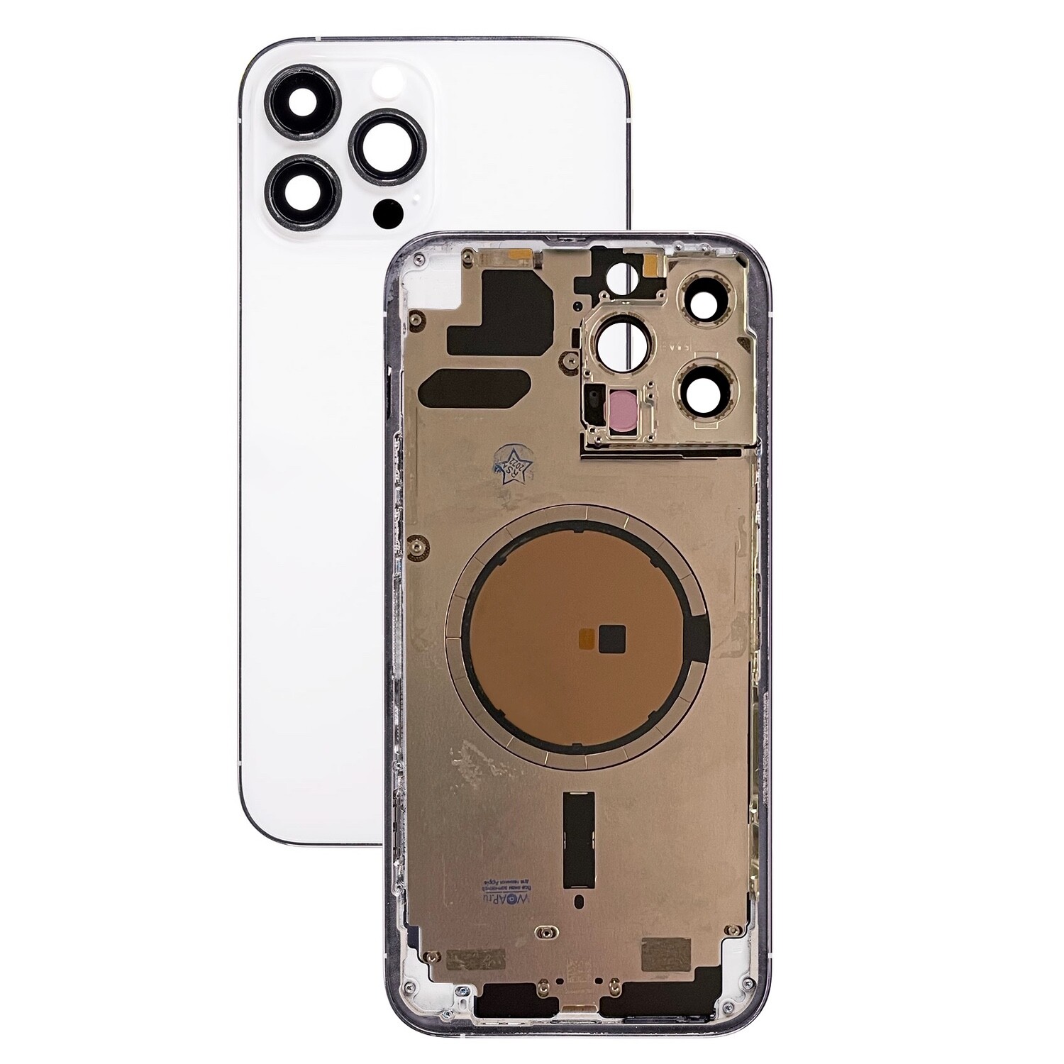 Kompletní pouzdro Bílé pro Apple iPhone 13 Pro Max, tělo rámeček, zadní kryt