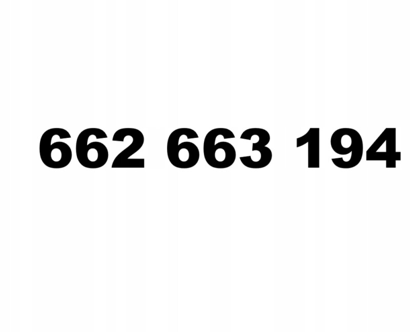 Zlaté číslo 662 663 194