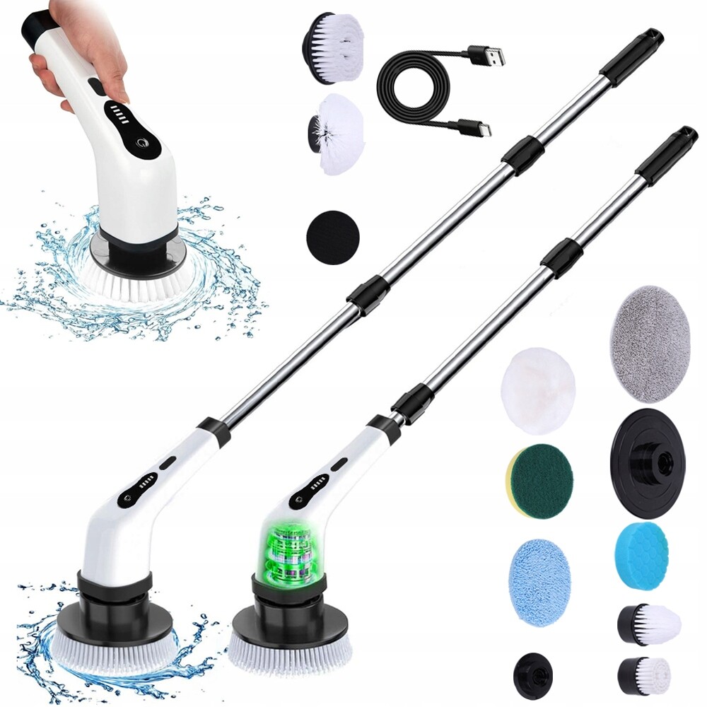 Přenosný Vodotěsný Elektrický Čisticí Kartáč 9 V 1