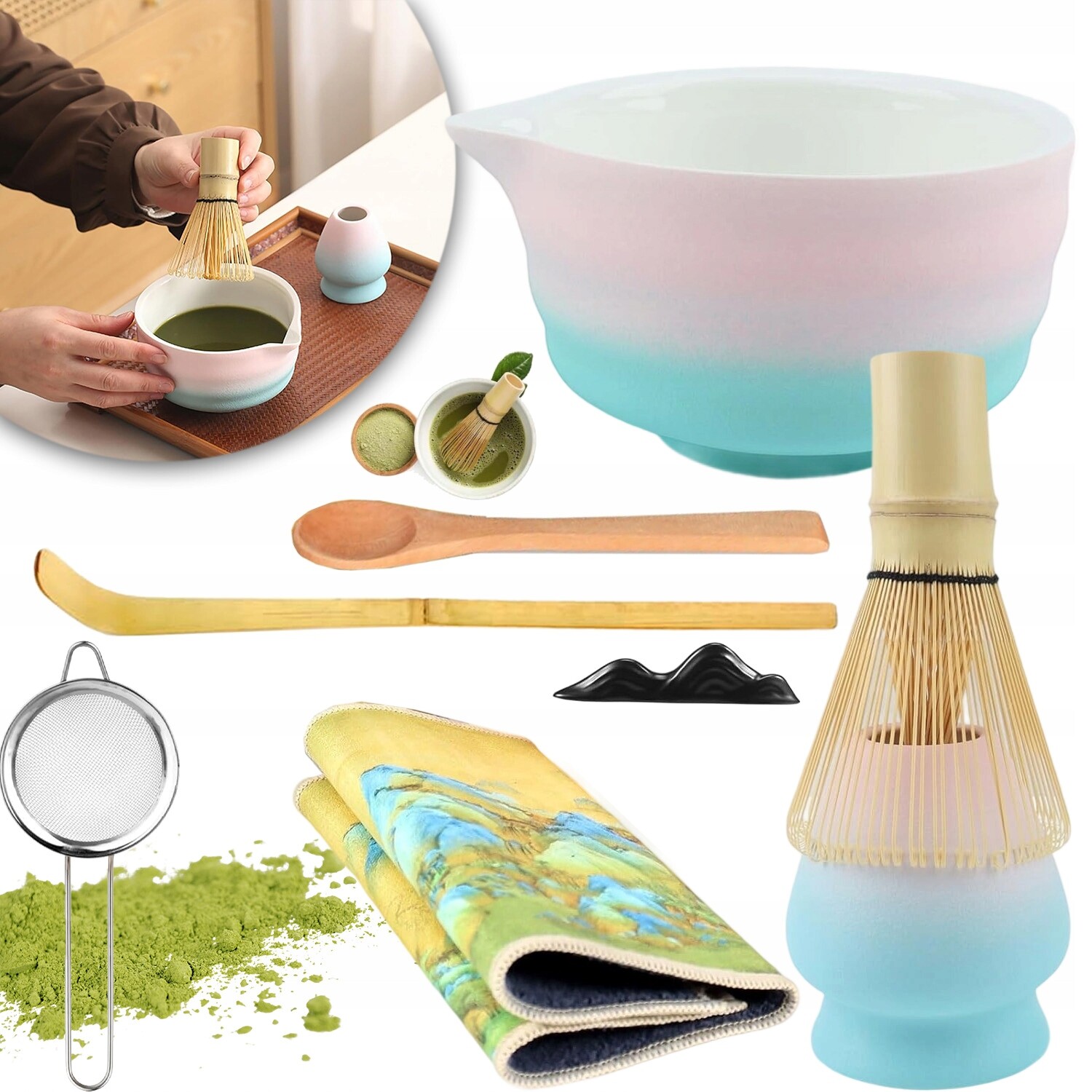 Bambusová Dárková Sada Na Čaj Matchy Chashaku 8 Ks Jako Dárek