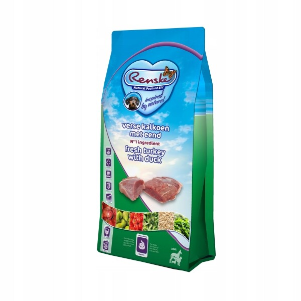 Renske Adult Dog krůta a kachna bez obilovin krmivo pro dospělé psy 2 kg