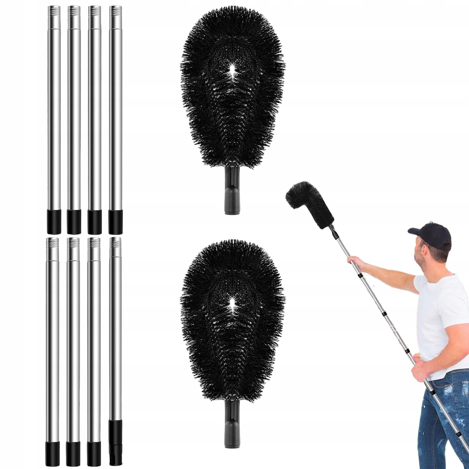 Kartáč Na Čištění Digestoří Sněhových Listů, Nastavitelný, 310 CM