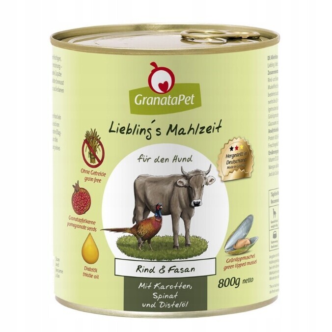 GranataPet Liebling's Mahlzeit Hovězí maso a bažant