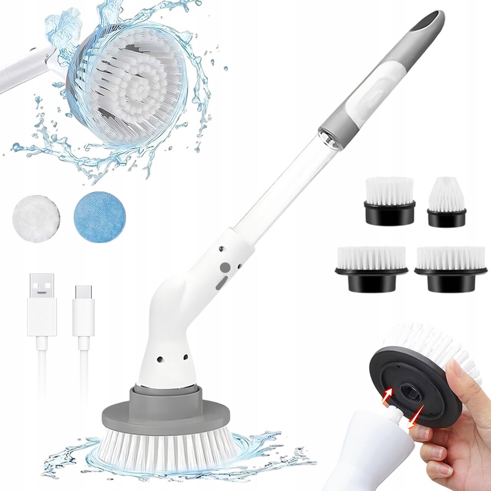 Elektrický Rotační Drtič Se 6 Kartáčovými Hlavami A Výkonným Motorem