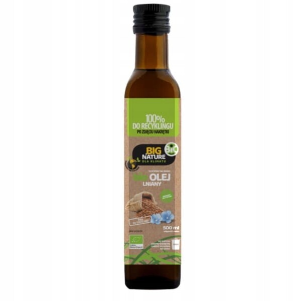 Big Nature Lněný olej 500 ml bio