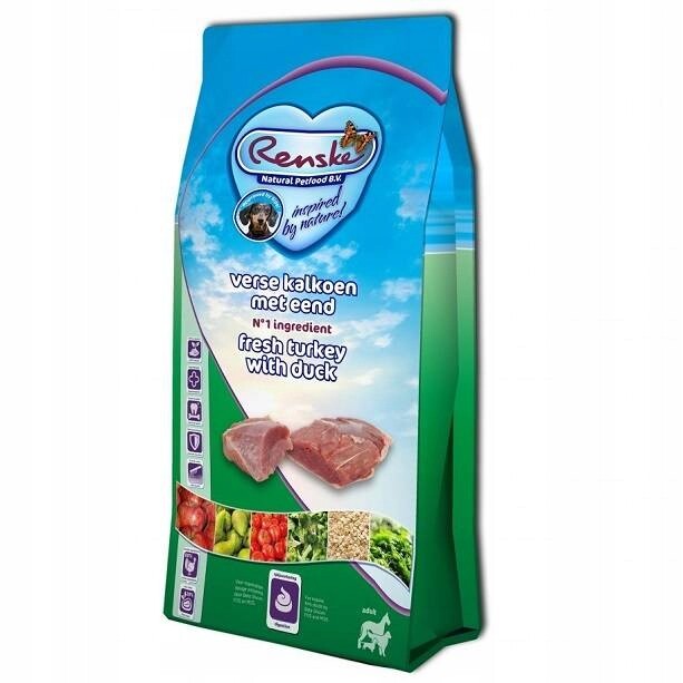Renske Adult Dog čerstvé krůta a kachna bez obilovin krmivo 12 kg