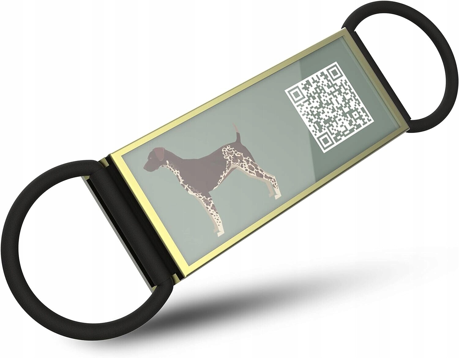 Identifikátor pro psa s Qr kódem vojenská známka adresář Vyžel Německý