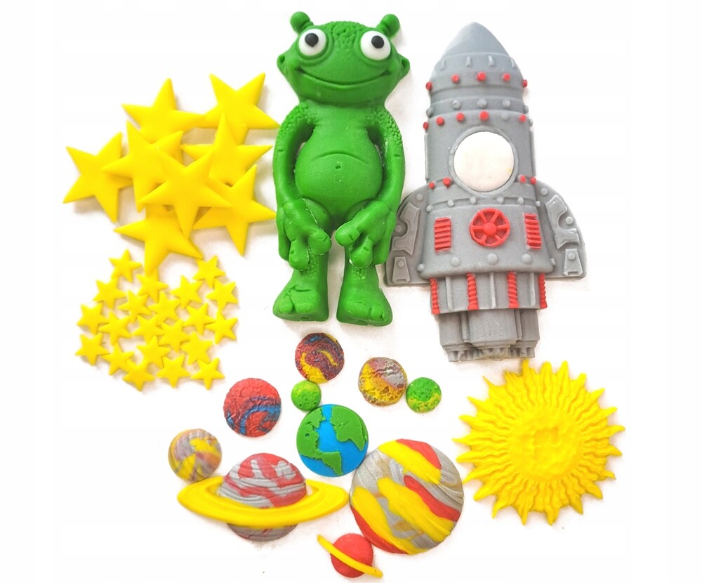 Sada na dort Vesmír Ufo doplňky /KOS1