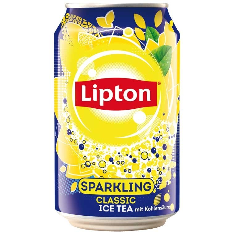 Lipton Ledový čaj šumivý citron 330 ml x 24 ks