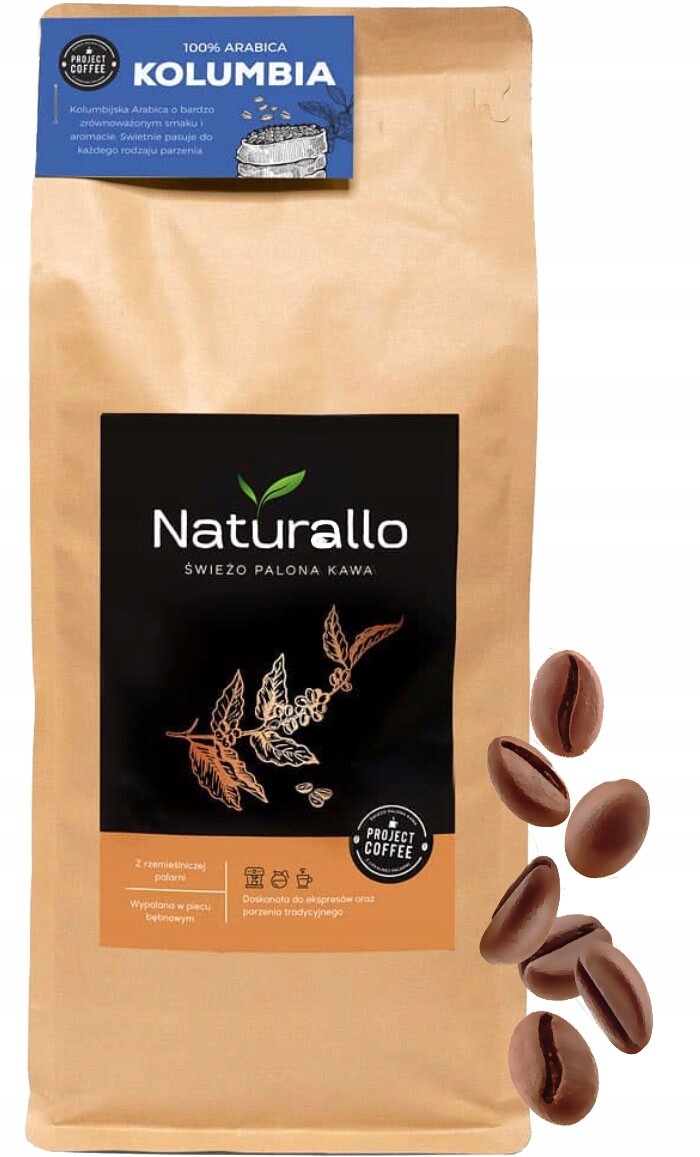 Káva Kolumbie 100% Arabica 1 kg nízkodráždivá z místní pražírny Zrnková