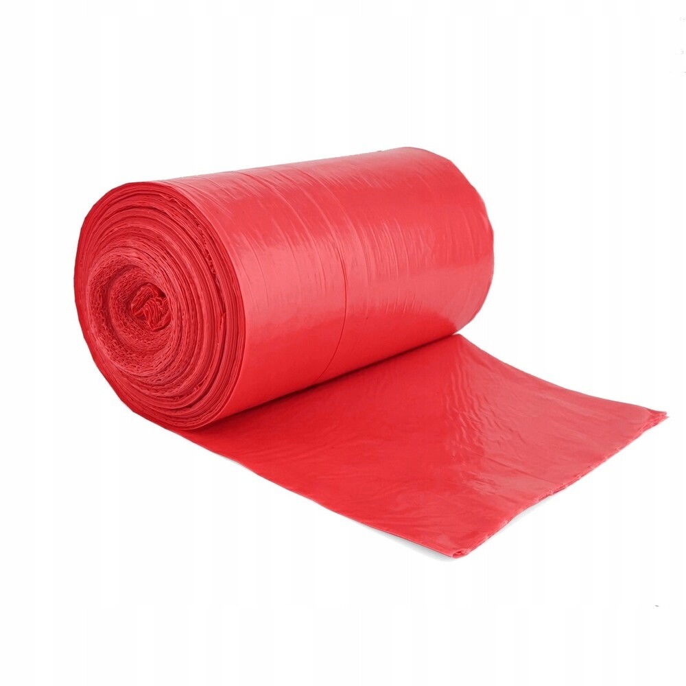 Vložky Do Koše Organizér Sáčky Na Odpadky Do Koše 60 l červené 50 Kusů