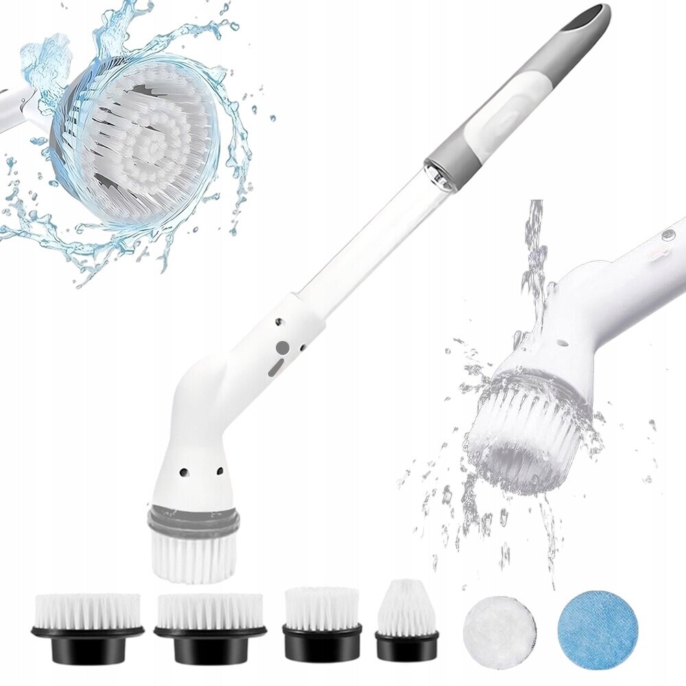 Regulovatelný Rotační Mop Elektrický Kartáč Sada 6 Pro Koupelnu/dlaždice