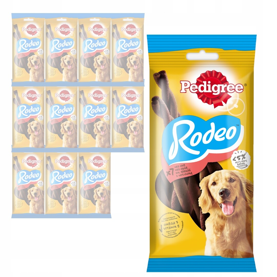 Pedigree Rodeo Pružinky S Hovězím Masem Psí Pamlsek 12x123g