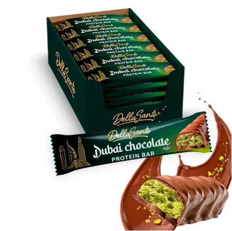 Della Sante Proteinová Tyčinka Dubai Chocolate Style 24ks x 45g