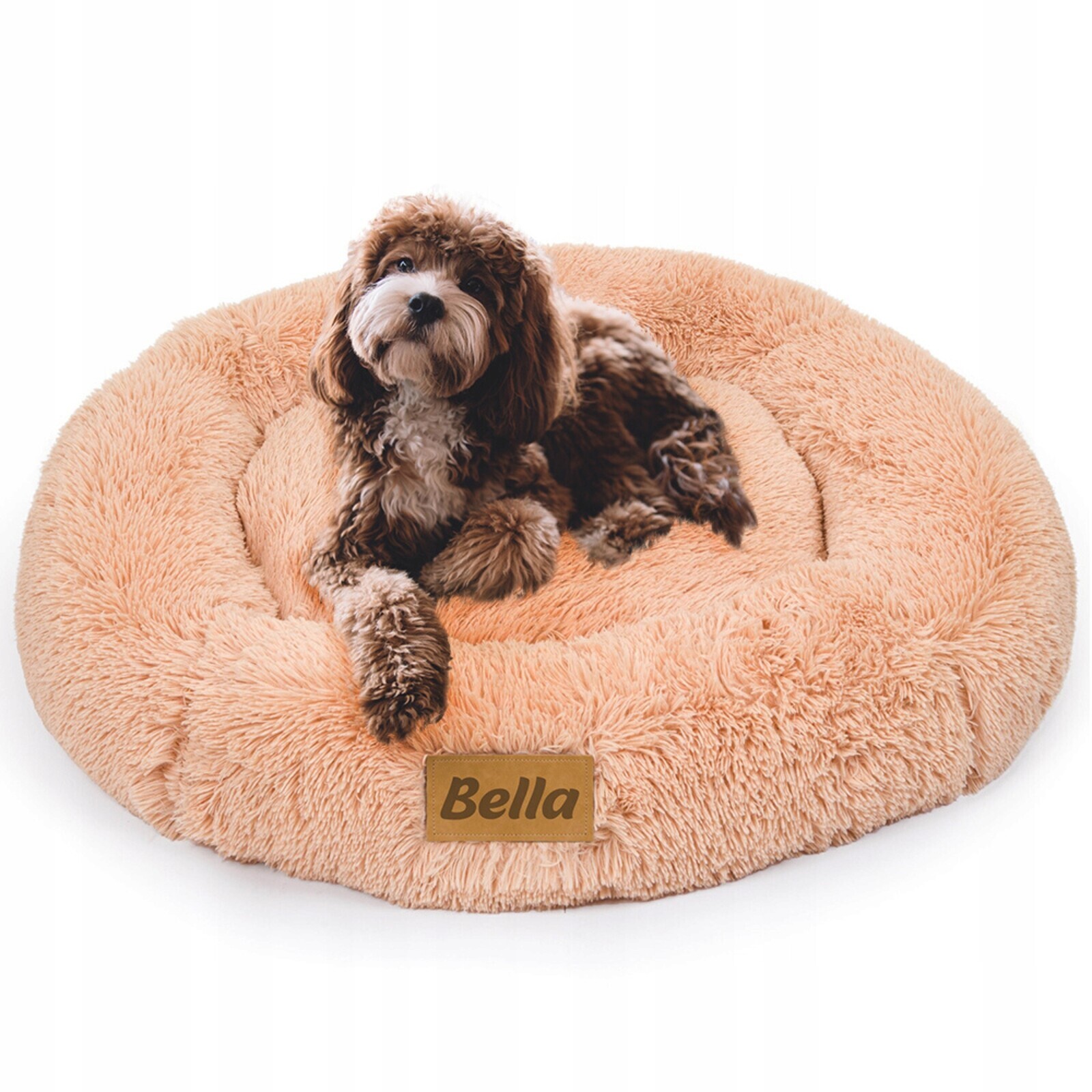 Pelíšek pro psa Potah Pohovka XL chlupatá s gravírováním Bonus Dogeste