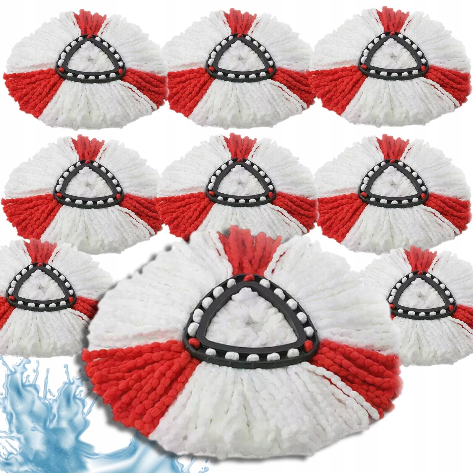 9 X Vložka Do Mopu Vileda Easy Wring Clean Turbo Rotační Ultraabsorpční