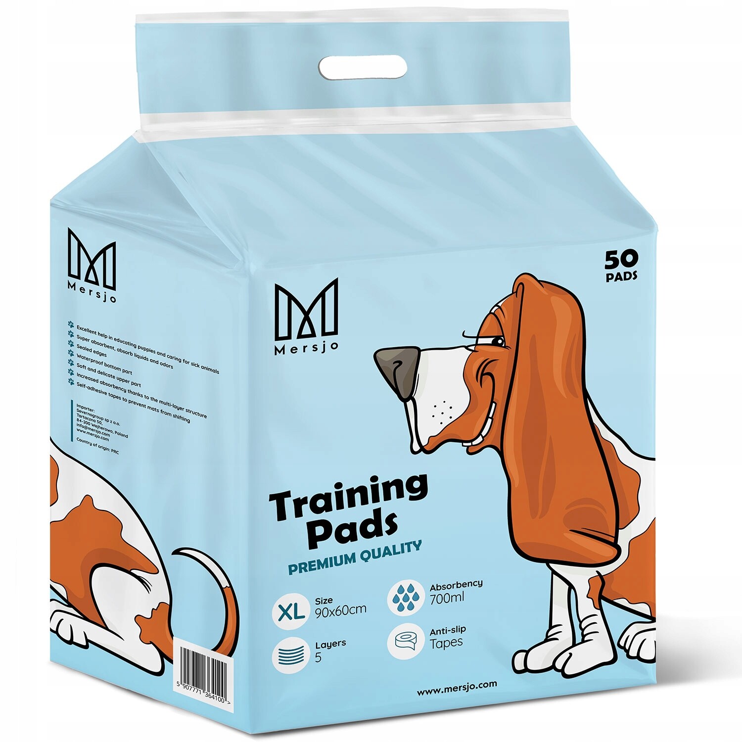 Absorpční Hygienické Podložky Pro Psa pro výuku Mersjo 90x60 50 Ks