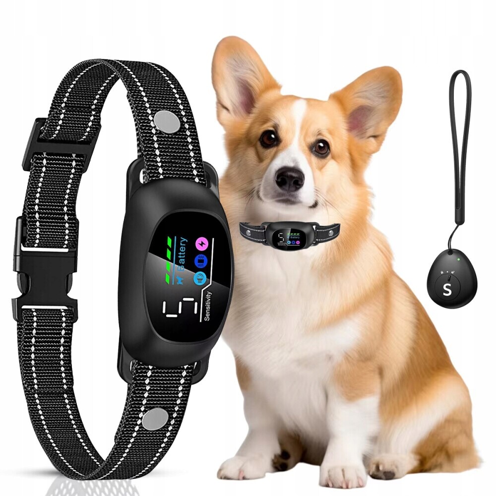 Elektrický protištěkací obojek pro psa s tichostí, univerzální