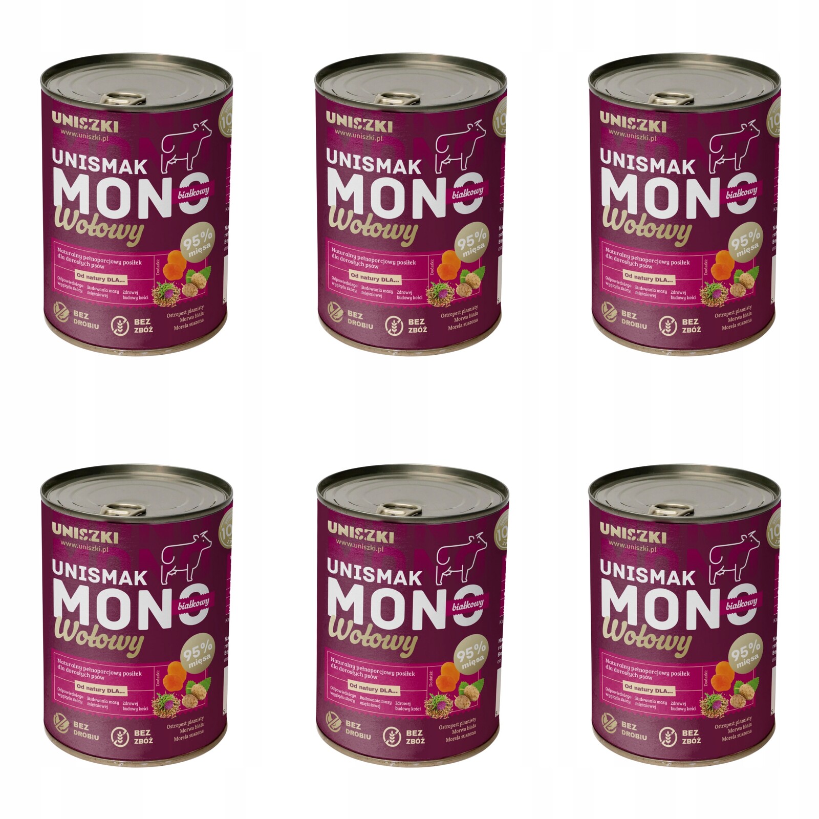 Unismak Mono Hovězí 24x400g Uniszki Set