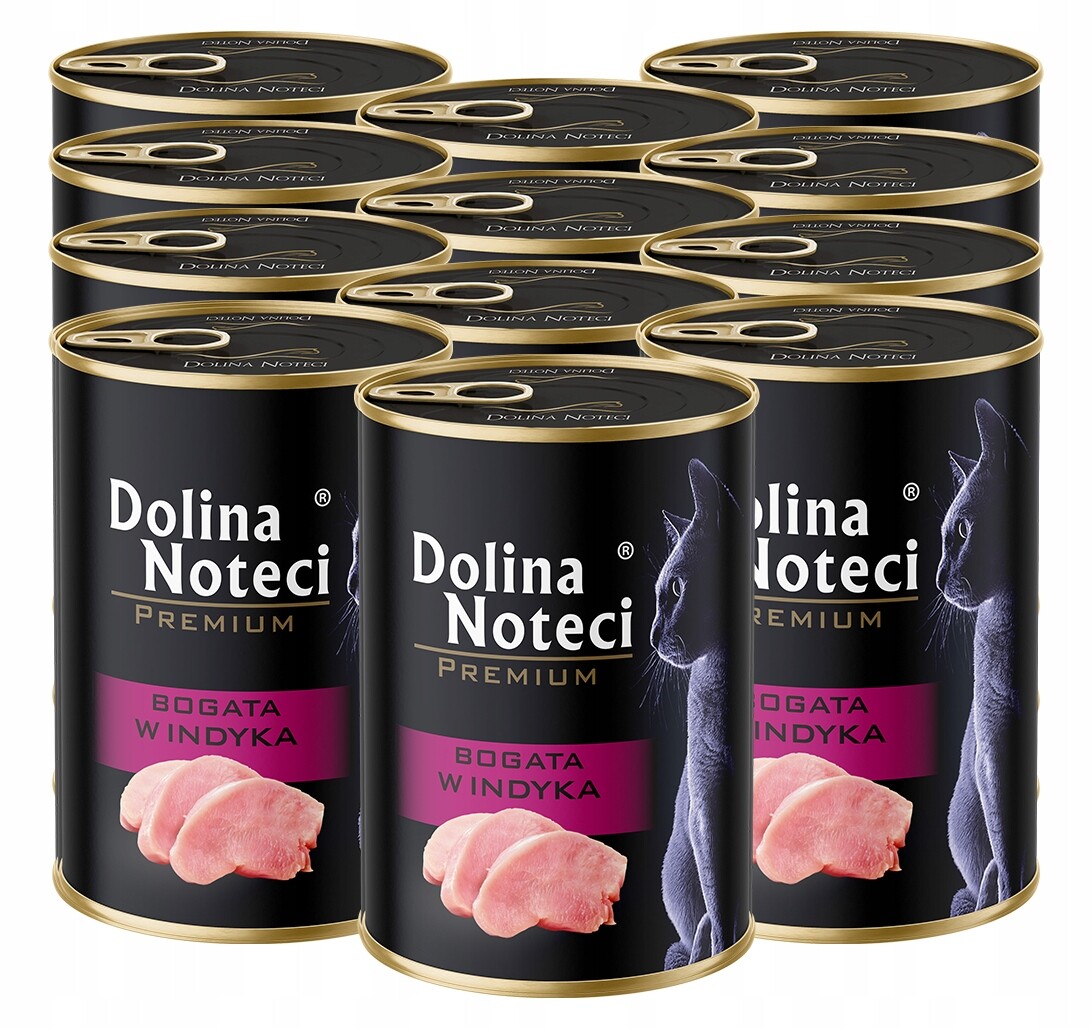 Dolina Noteci Premium Krmivo mokré pro kočky konzerva Set 12x400g Krůta