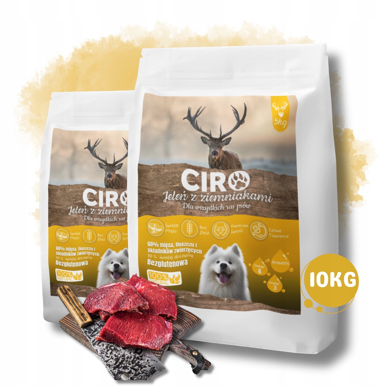 Ciro Jelen Suché Krmivo Pro Psa 5 Kg Ovčák Lambrador Husky Adult