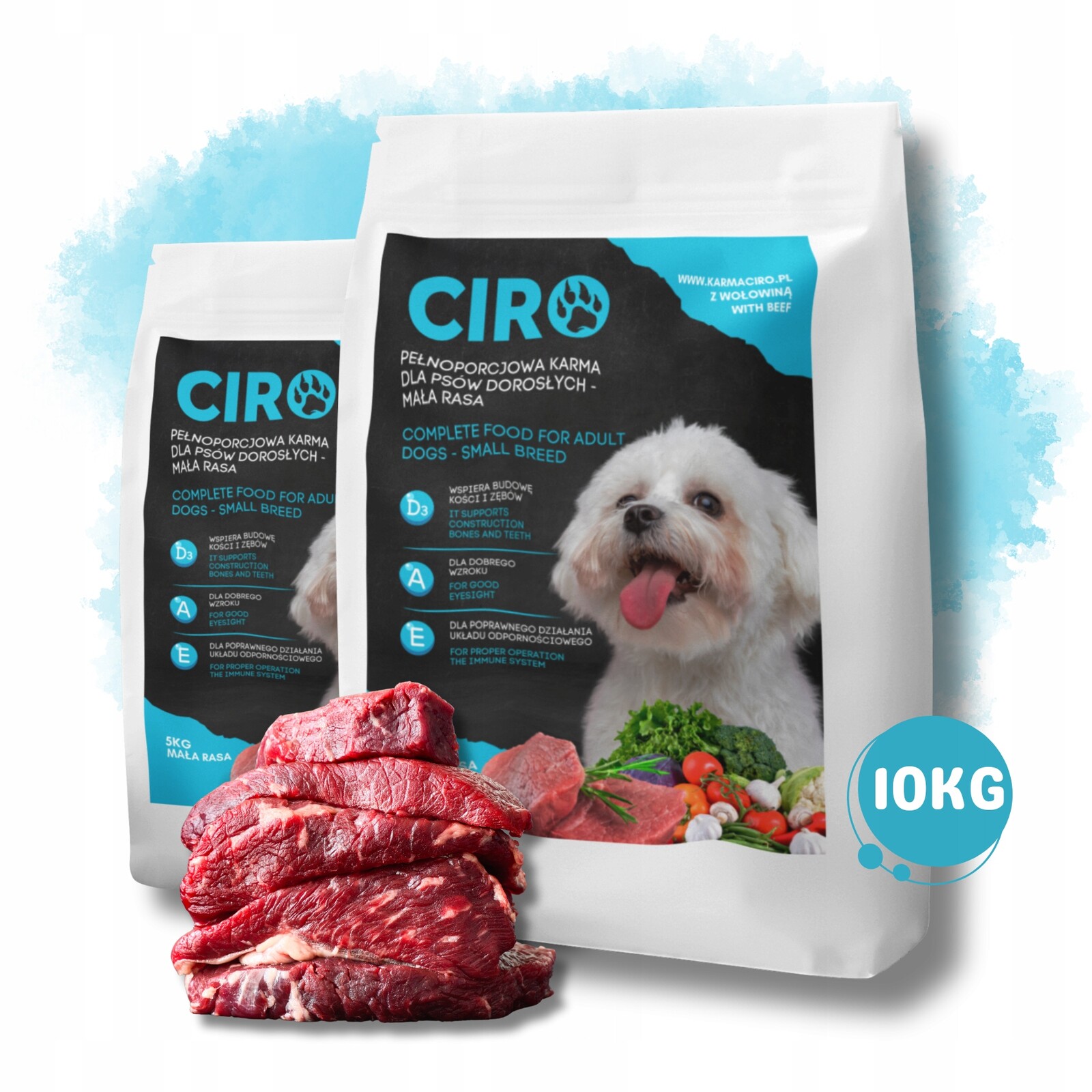 Ciro Krmivo pro psy Hovězí Zelenina Malá plemena 10 kg