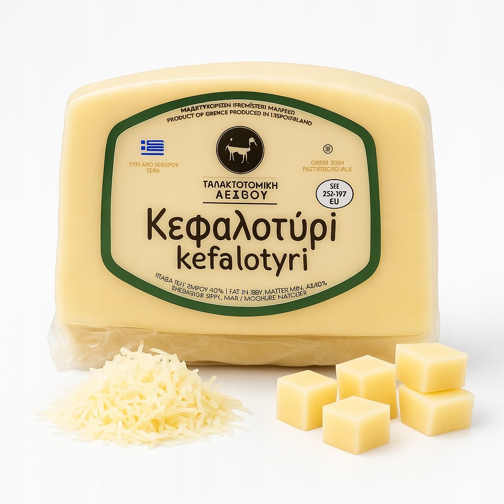 Kefalotyri sýr z Lesvosu 900 g Chidira Lesvos Gr