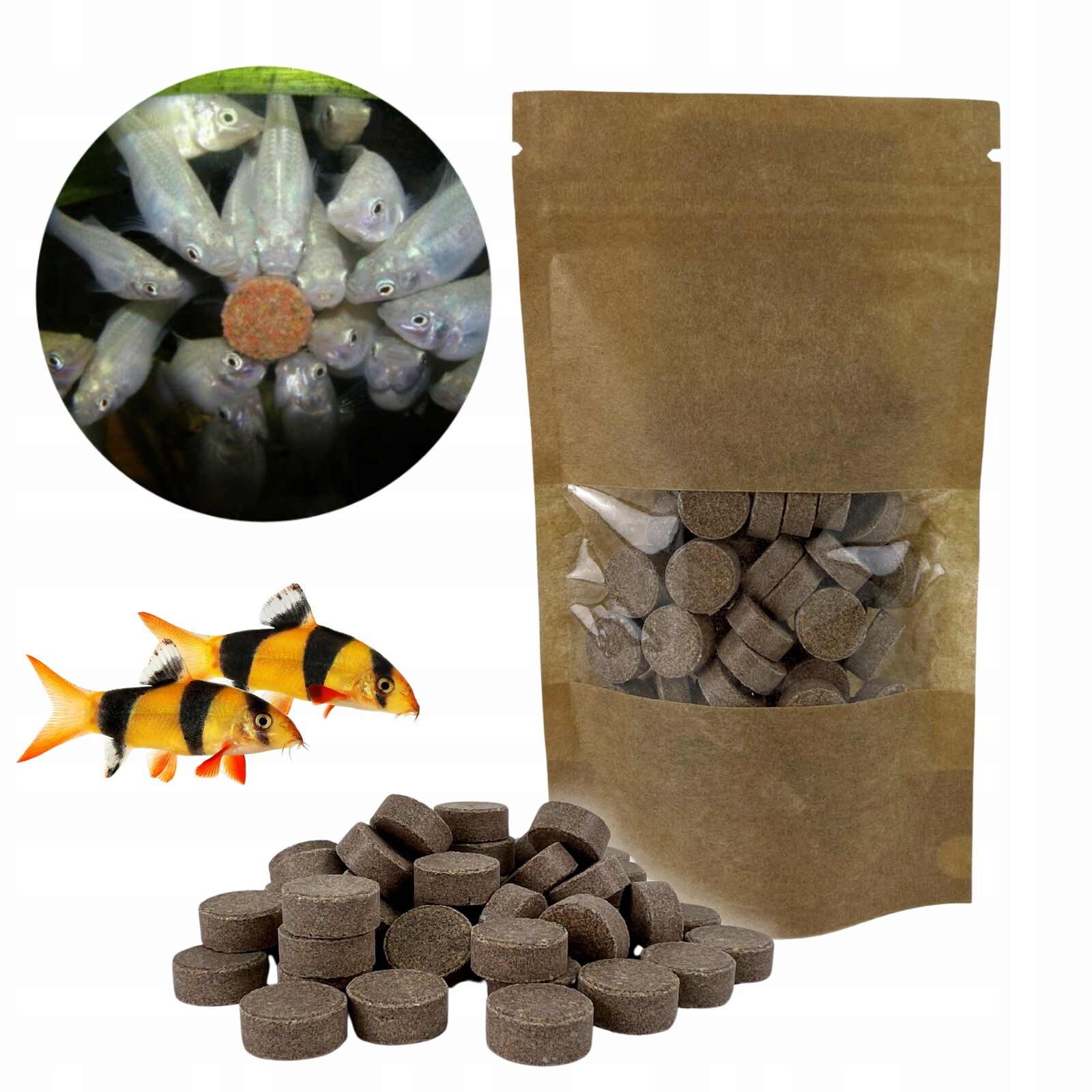 Krmivo Pro Ryby Vícesložkové Lepicí Tablety Basic 1 Kg!