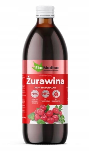 Ekamedica Brusinky šťáva Nfc 100% 500 ml