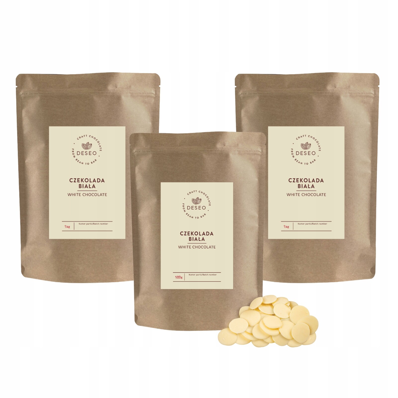 Čokoláda Bílá 36% 2500 g pro fondue fontány Deseo Bílá Čokoláda 2,5 kg