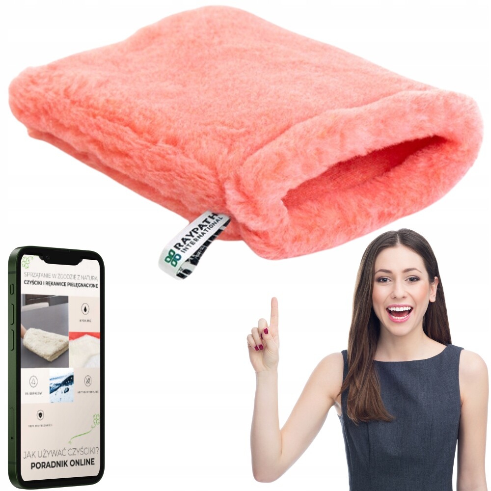 Raypath Růžová Rukavice Na Suché Chlupy Na Leštění Originál M