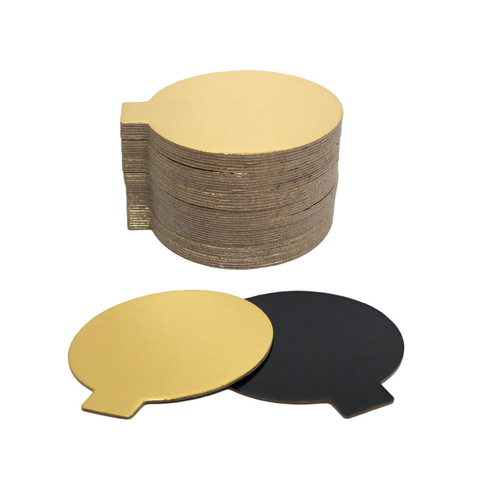 Podložky pod monoporce 10 cm Banketovky zlato-černé Oboustranné x200