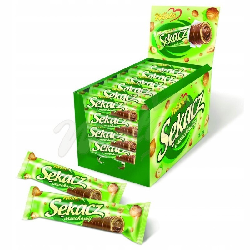 Wisła Ořechový sukovník v čokoládě 38 x 32 g