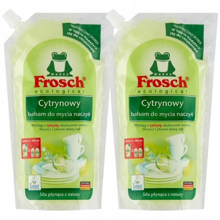 Frosch Citronový balzám na mytí nádobí Zásoba 2x1L