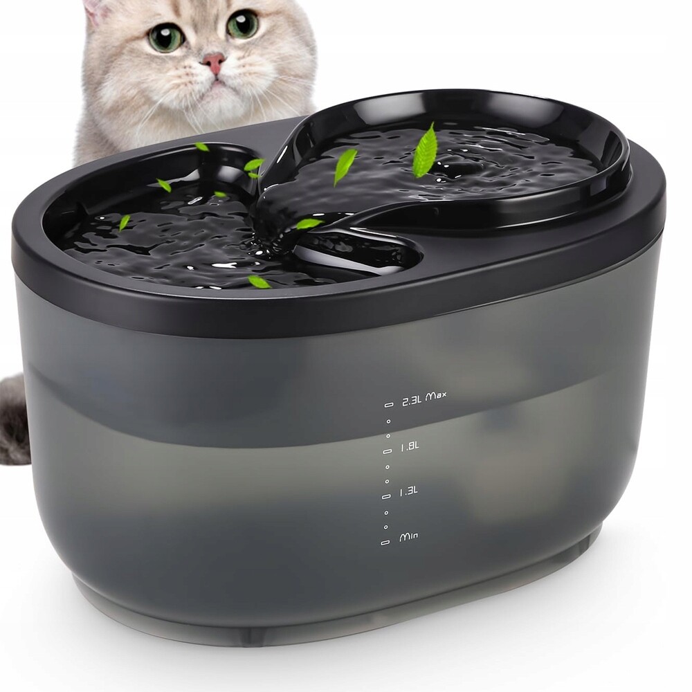Automatické Krmítko Fontána Pro Kočky Miska Tiché Krmítko 2,3 l