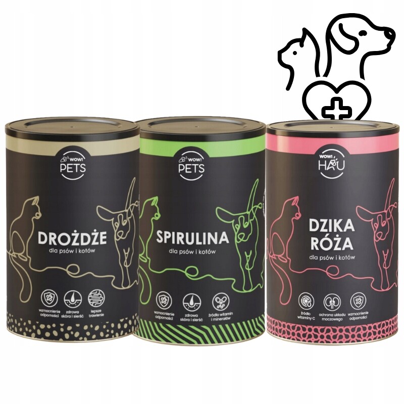 Sada doplňků přirozené imunity pro psa a kočku, zdravý mazlíček